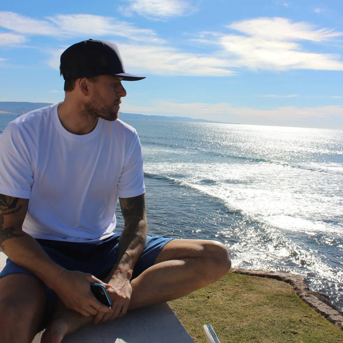 Brian MacDonald on the Pacific coast in Orange County, California